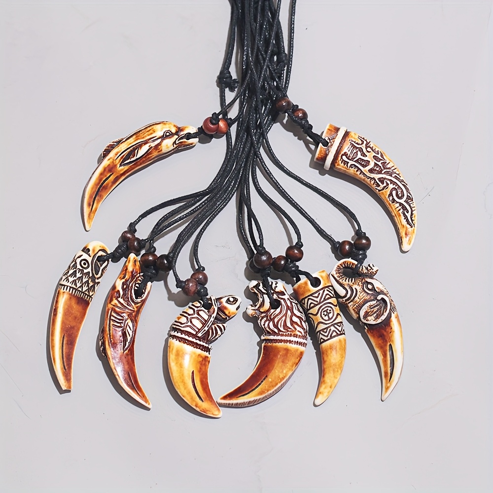 Vintage Rope Braided Telescopic Couple Necklace Set Unisex Casual Accessory